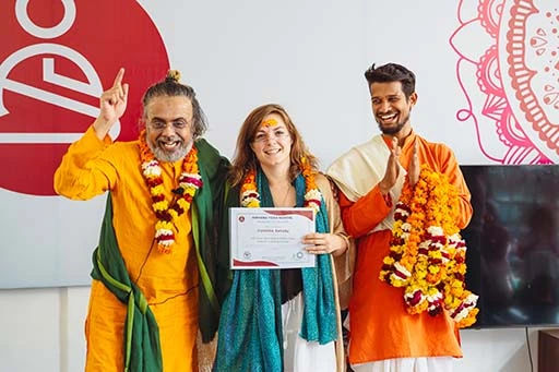 Caroline Janody, student of Nirvana Yoga School with a diploma of 300 hour Hatha Ashtanga Vinyasa Yoga TTC	